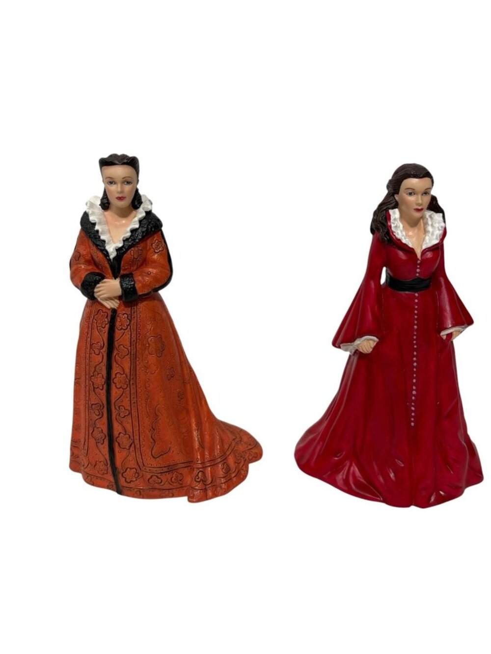 Gone With The Wind Visions of Scarlett Figurines The Paisley Robe & The Red Robe